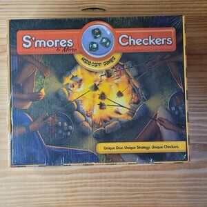 S'mores & More Checkers Camping Board Game Family Night NEW